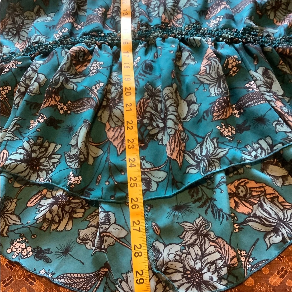 K. Jordan Tank Top tunic blouse long back hem Vee neck Large - Picture 8 of 9